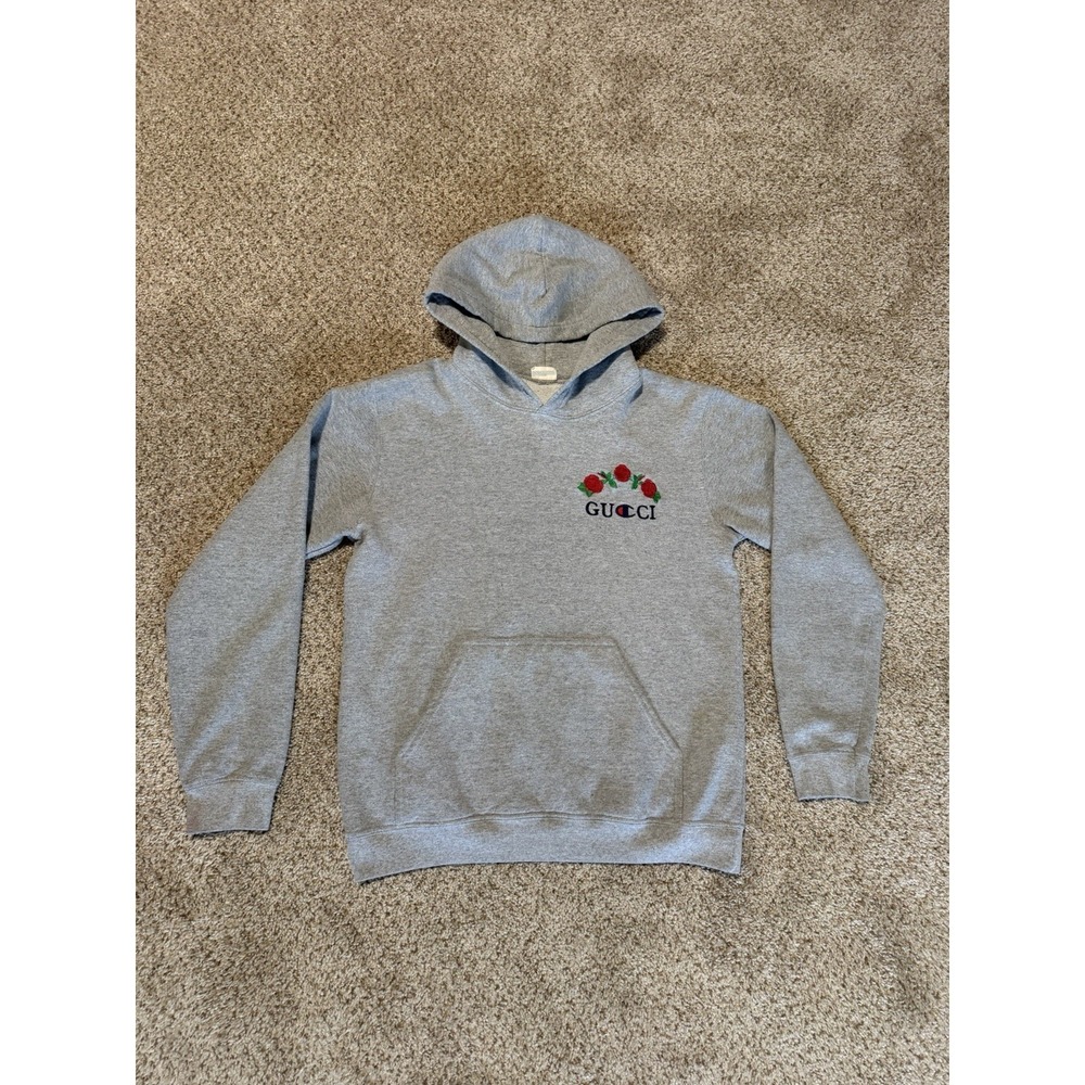 Champion Reverse Weave Ana Nirui Hoodie Mens Medium Gray Roses Pullover